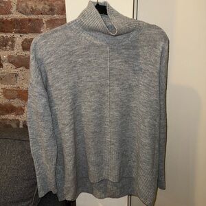 Elegant Gray Turtleneck Sweater